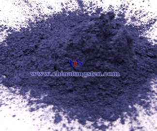 Image d'oxyde de tungstène violet