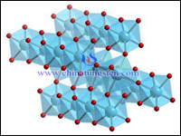 modèle d'image de structure moléculaire d'oxyde de tungstène violet